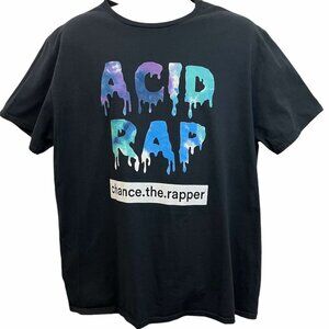 Men's T-Shirt, ACID RAP Chance The Rapper, Extra-Large, Black Tees